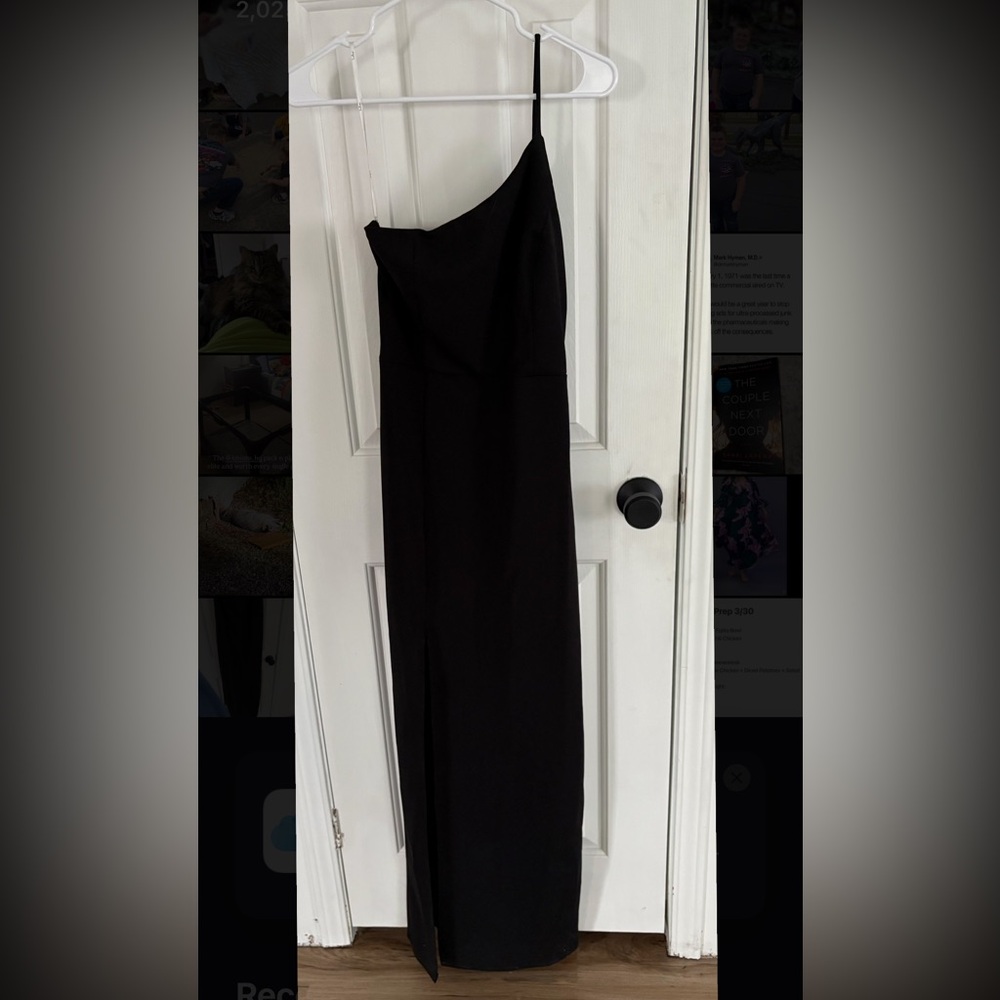 Lulus Black One Strap Dress